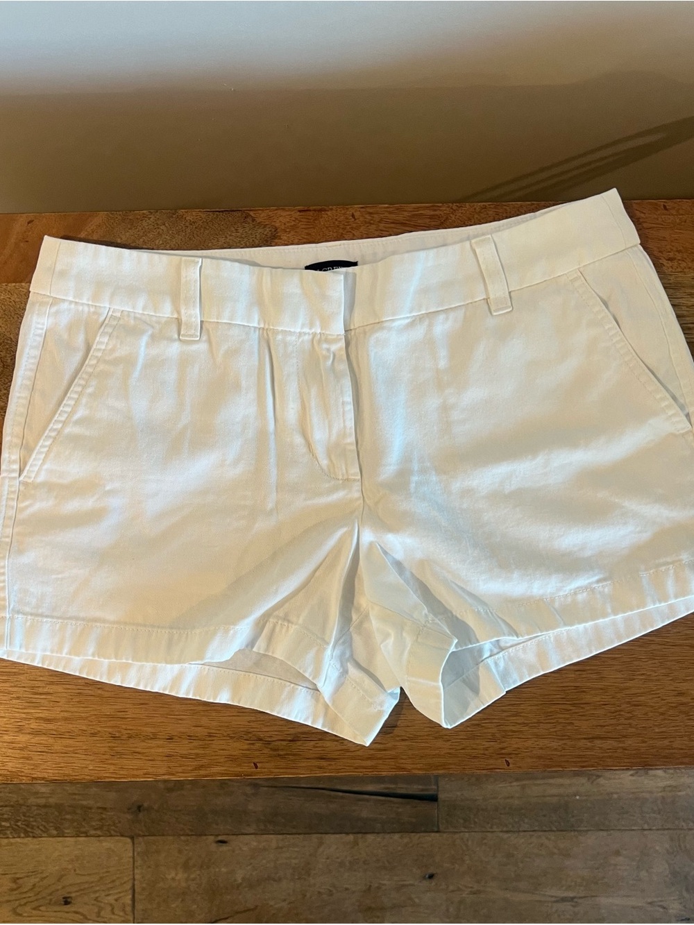 J. Crew Factory 3.5 Classic Chino Style White Women's Shorts-Size 8